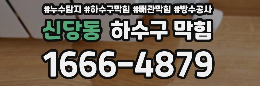 신당동 하수구 막힘