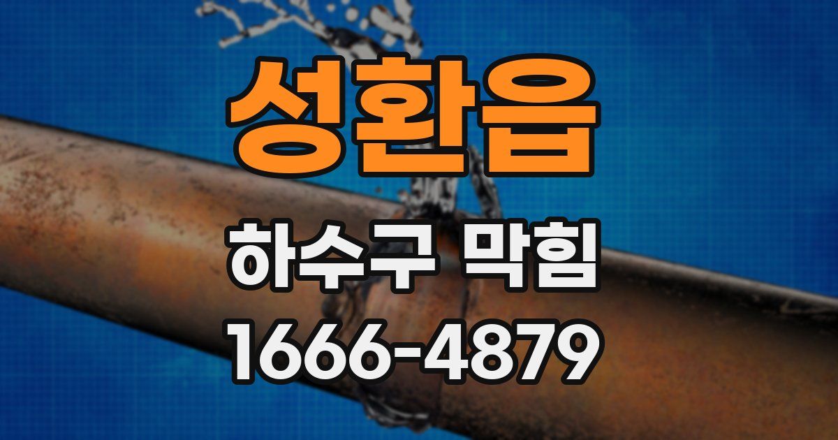 성환읍 하수구 막힘