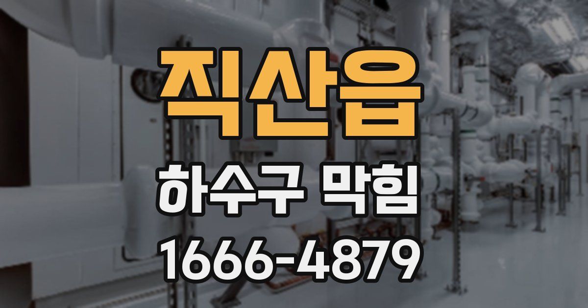 직산읍 하수구 막힘