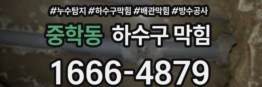중학동 하수구 막힘