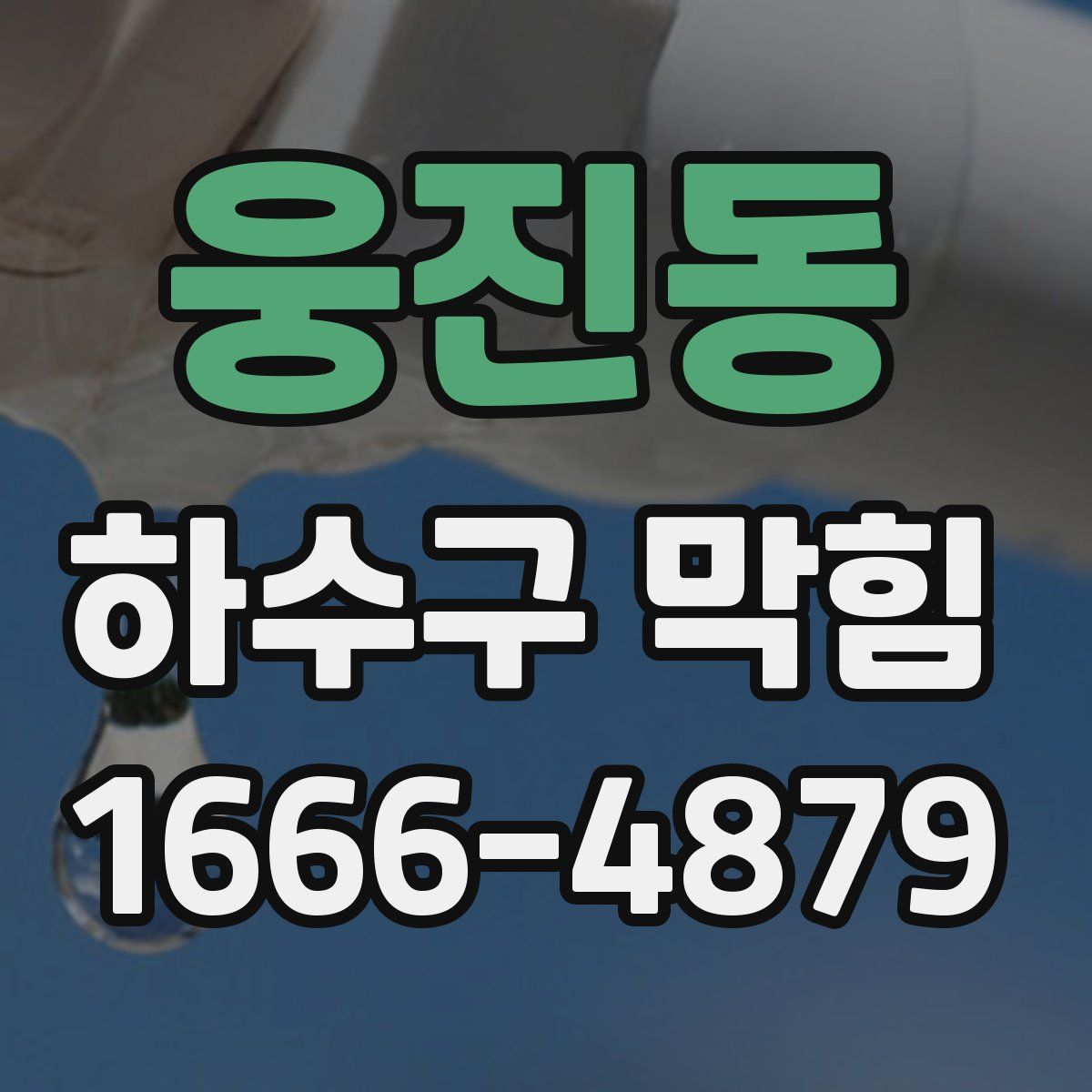 웅진동 하수구 막힘