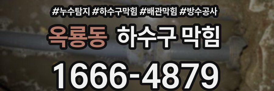 옥룡동 하수구 막힘