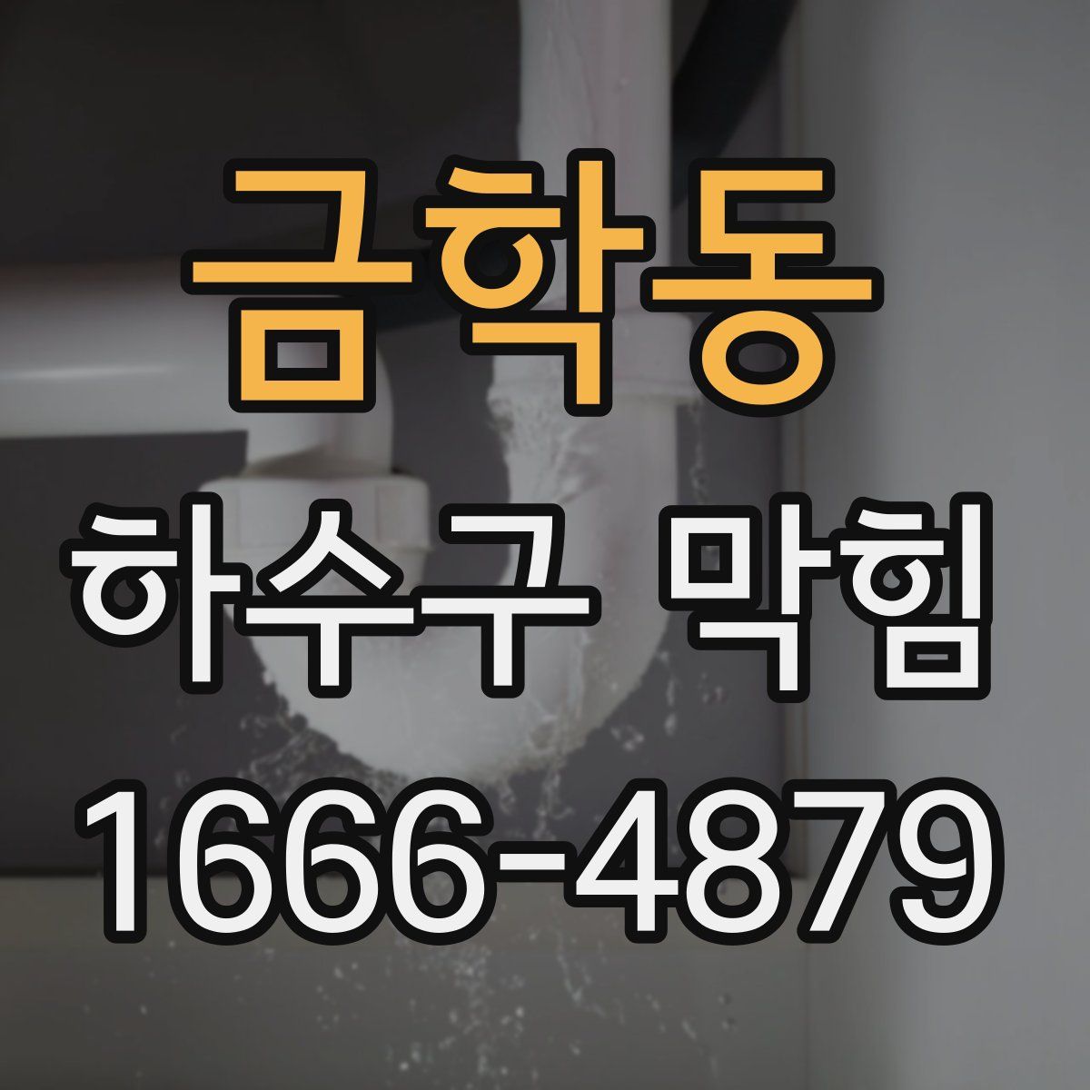 금학동 하수구 막힘
