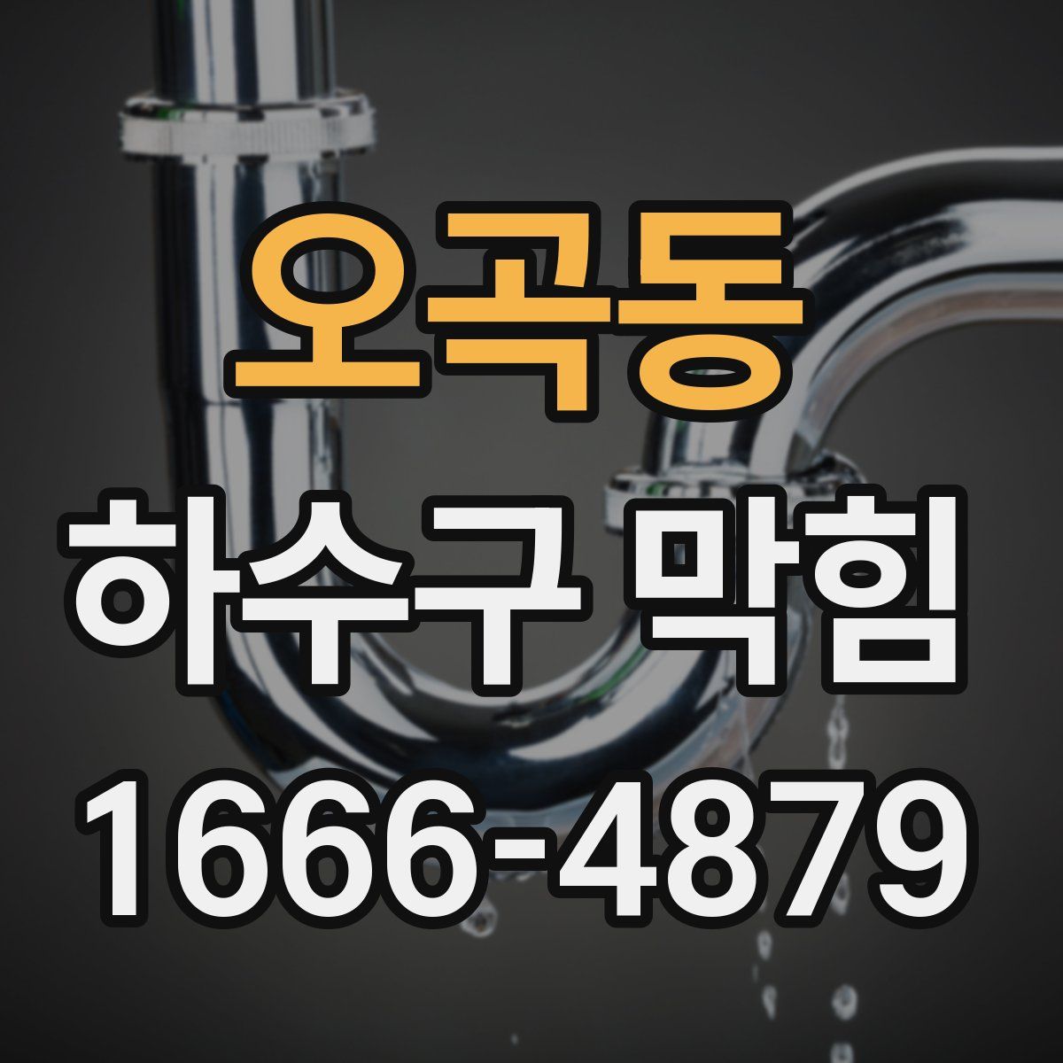 오곡동 하수구 막힘