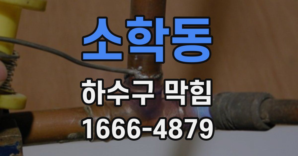 소학동 하수구 막힘