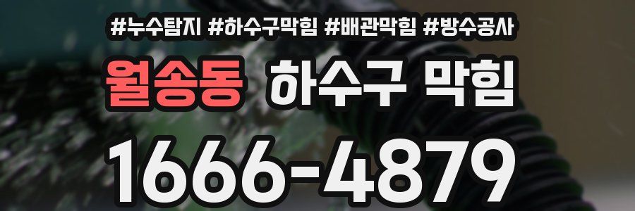 월송동 하수구 막힘