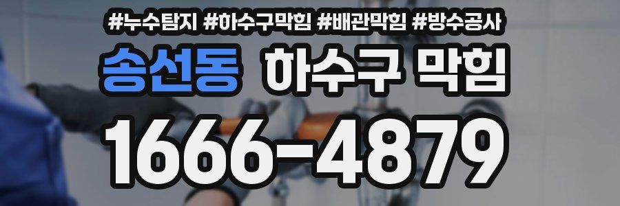 송선동 하수구 막힘
