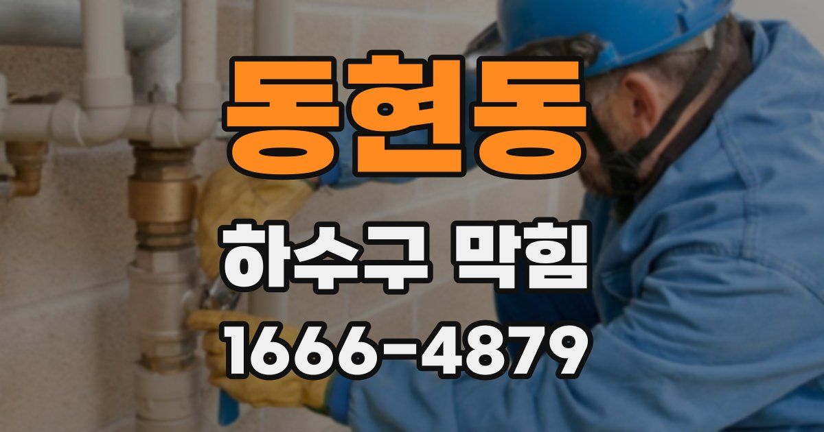 동현동 하수구 막힘