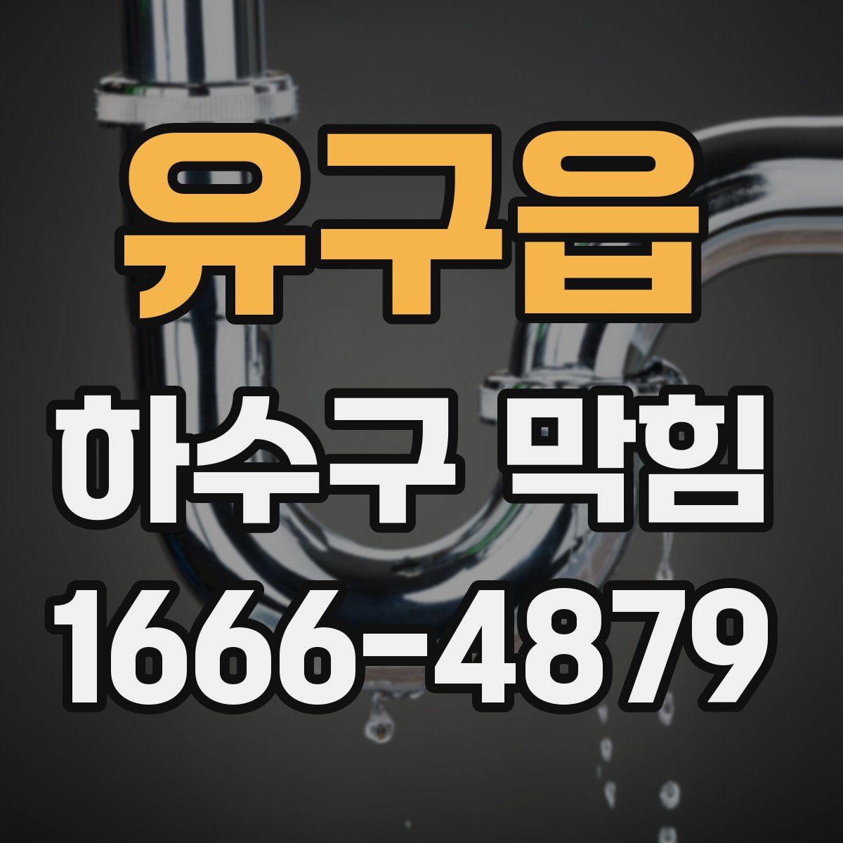 유구읍 하수구 막힘