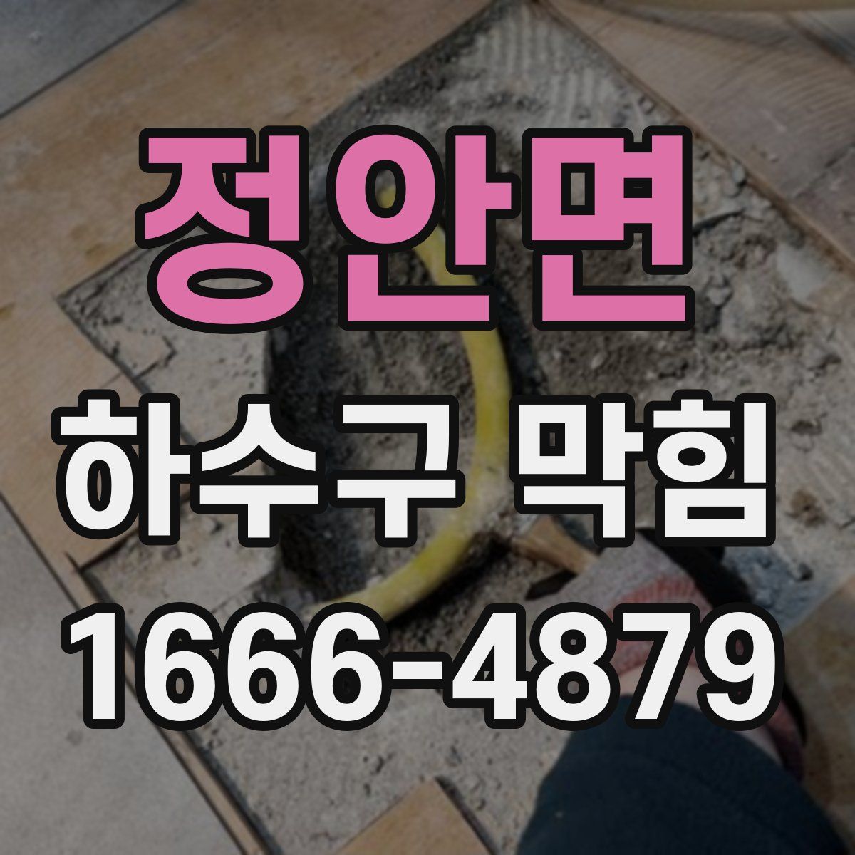 정안면 하수구 막힘