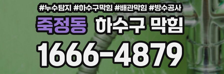 죽정동 하수구 막힘