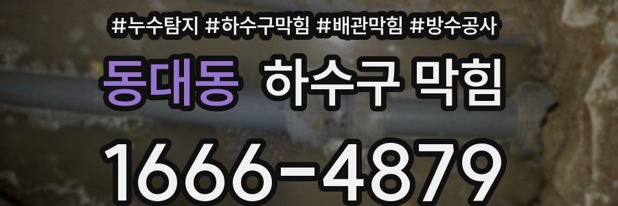동대동 하수구 막힘