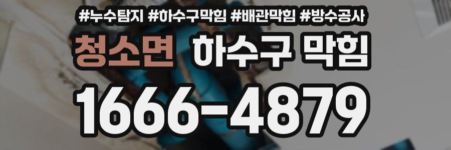 청소면 하수구 막힘