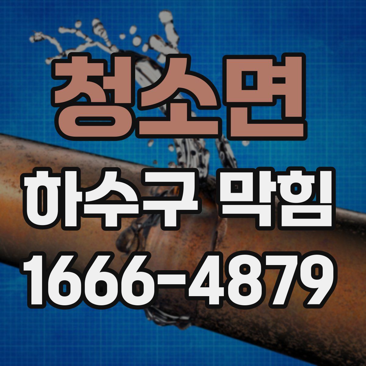 청소면 하수구 막힘
