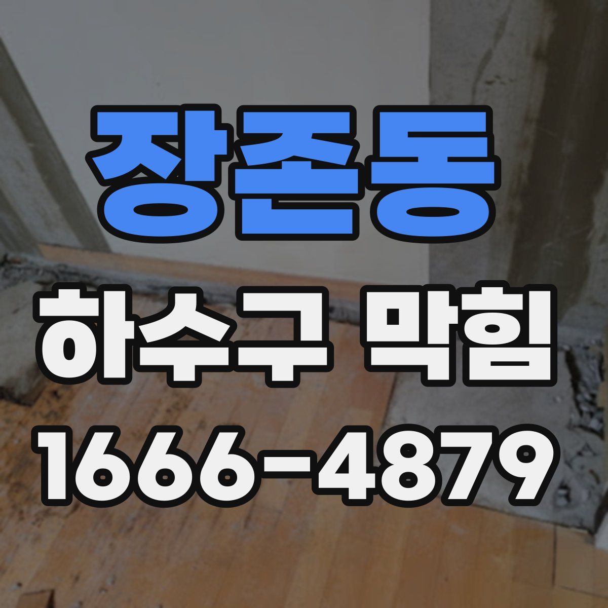 장존동 하수구 막힘