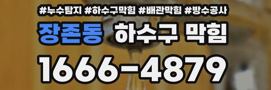 장존동 하수구 막힘