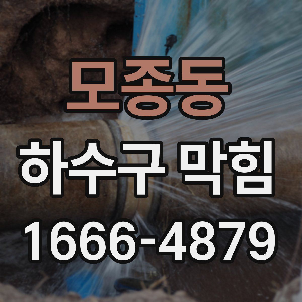 모종동 하수구 막힘