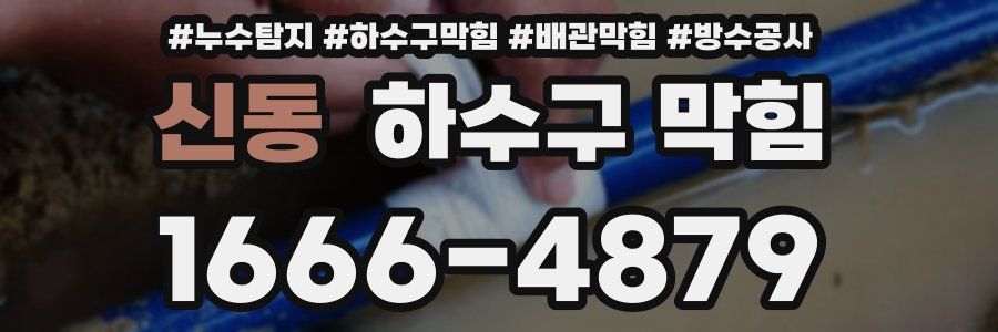 신동 하수구 막힘