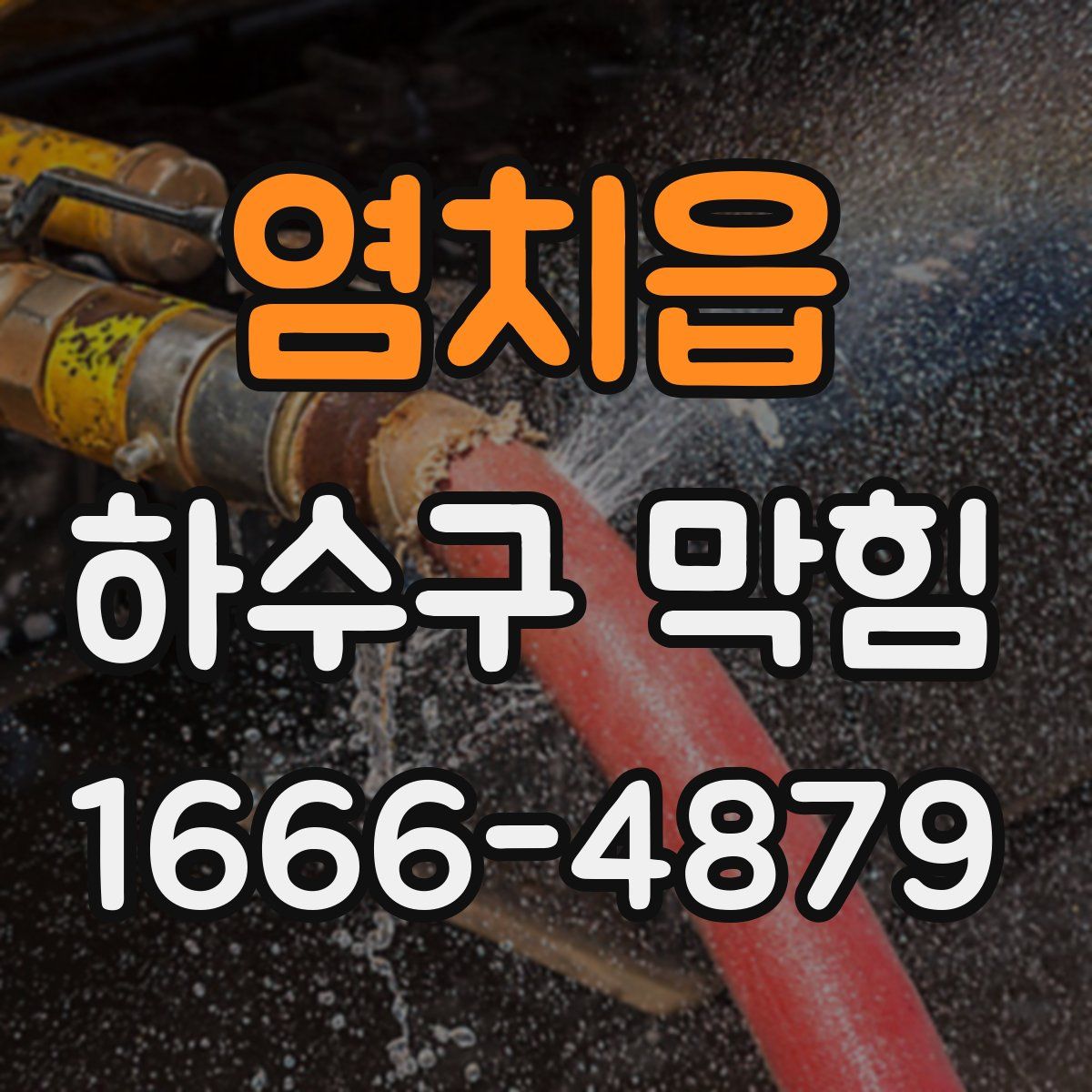 염치읍 하수구 막힘