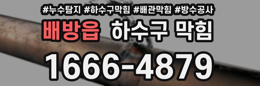 배방읍 하수구 막힘