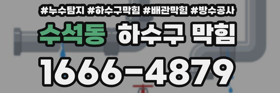 수석동 하수구 막힘