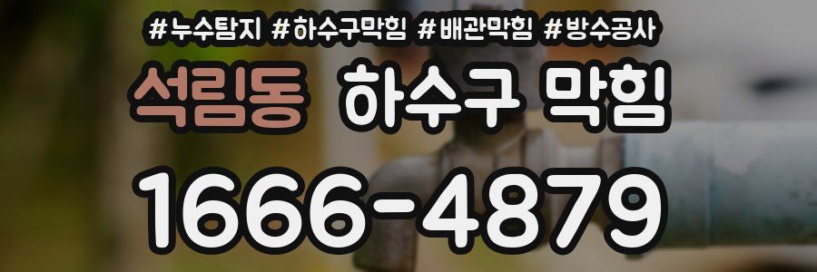 석림동 하수구 막힘
