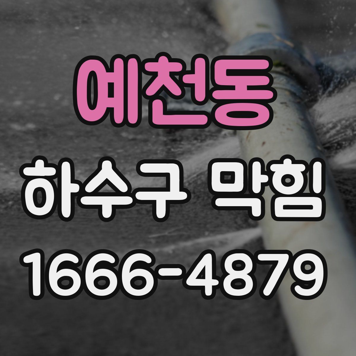 예천동 하수구 막힘