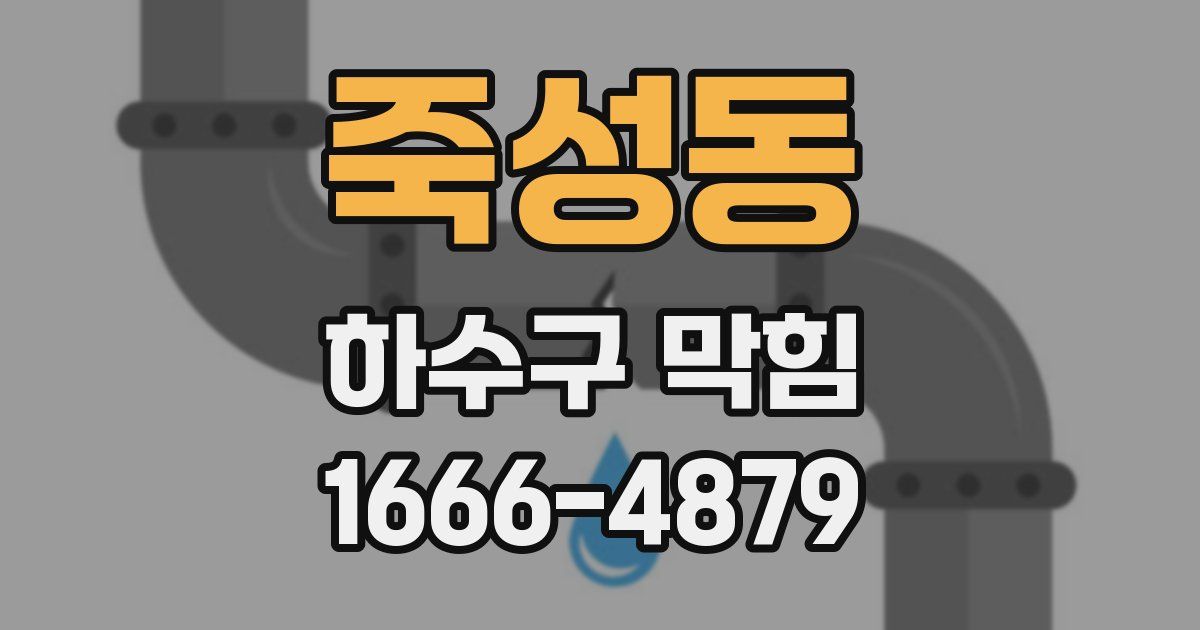 죽성동 하수구 막힘