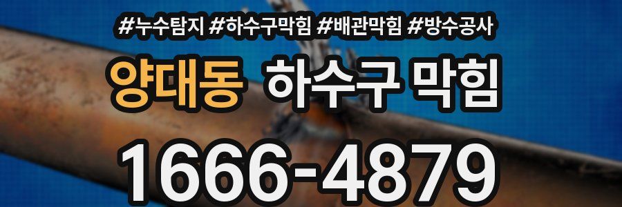 양대동 하수구 막힘