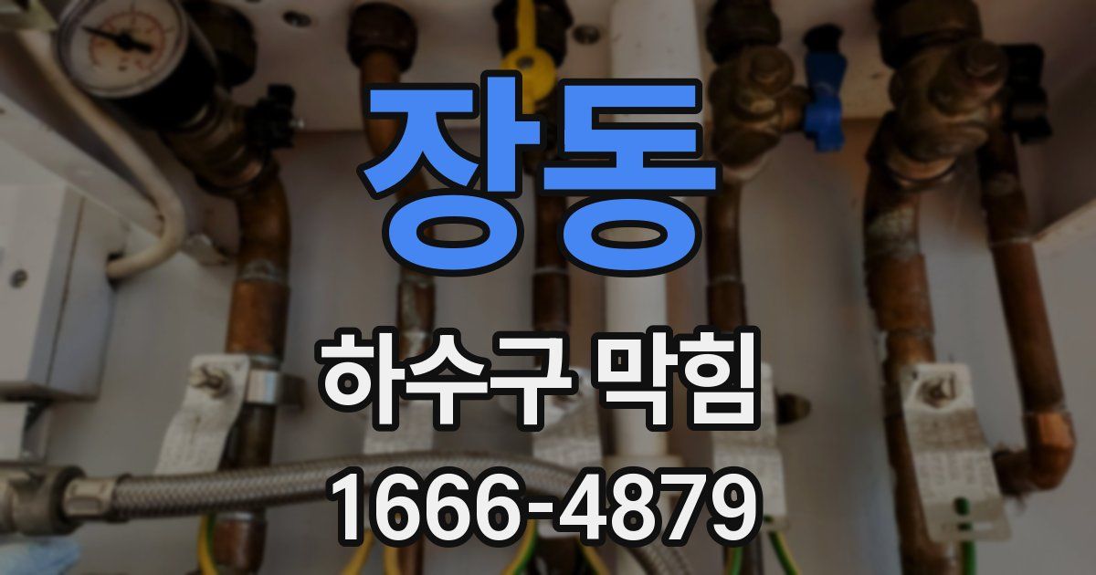 장동 하수구 막힘