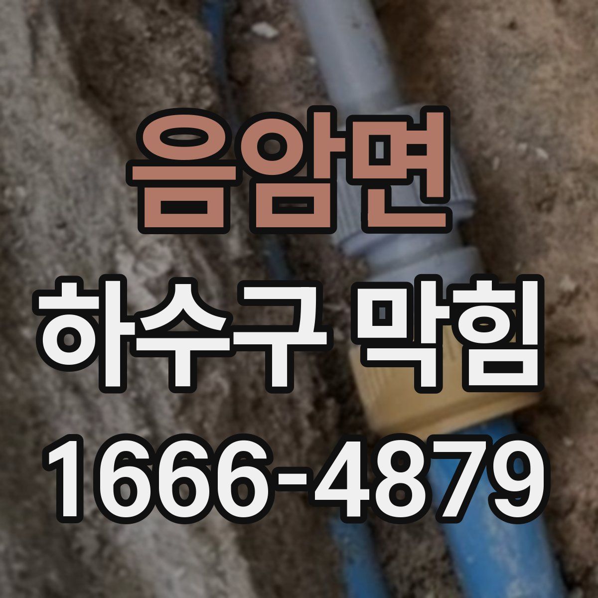 음암면 하수구 막힘