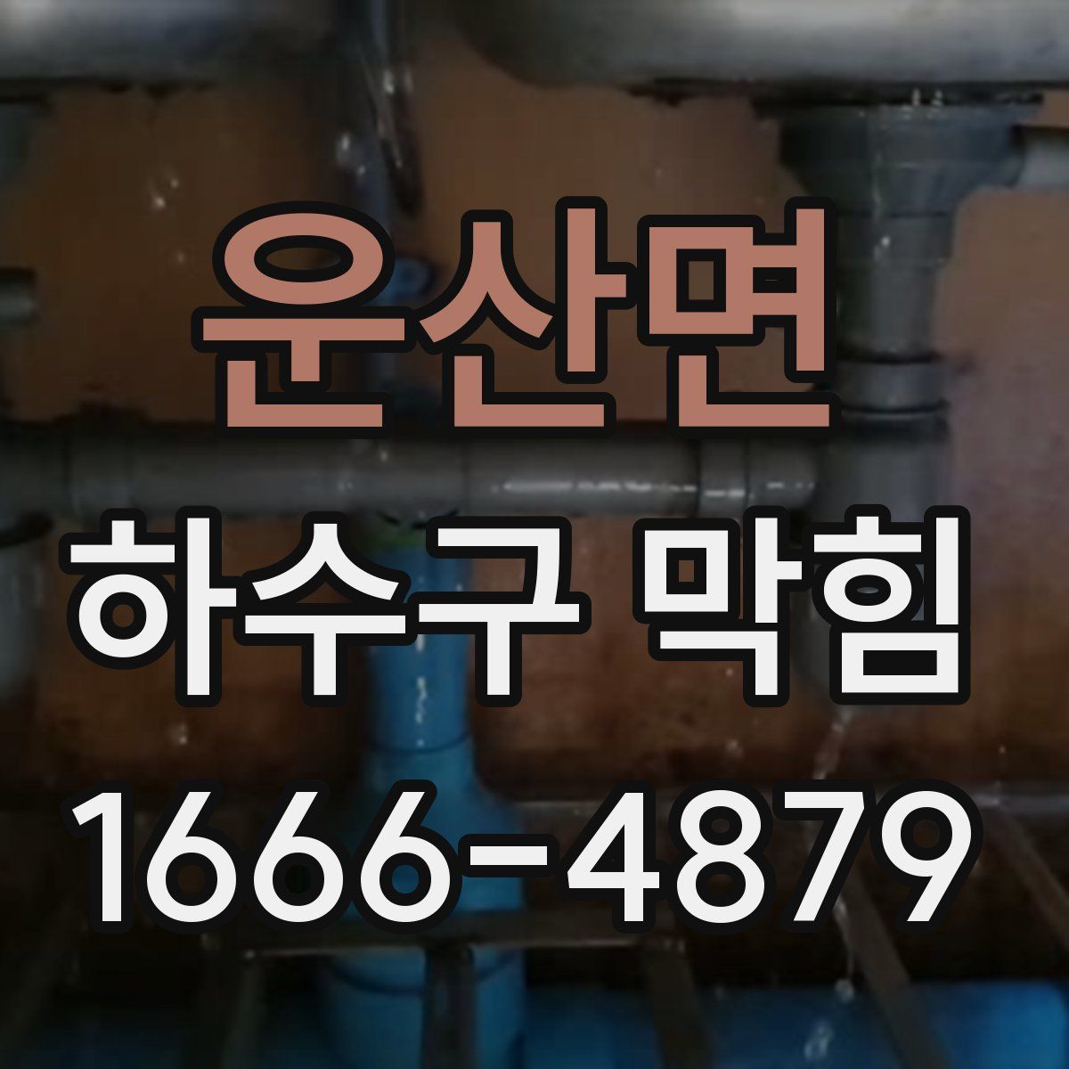 운산면 하수구 막힘