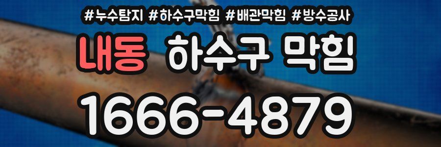 내동 하수구 막힘