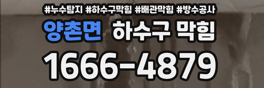 양촌면 하수구 막힘