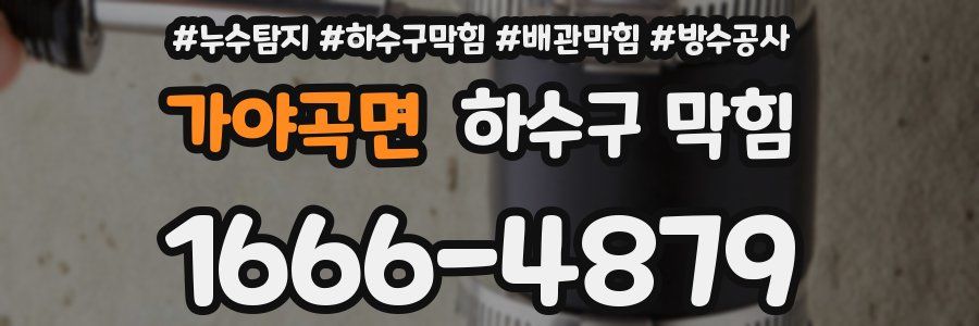 가야곡면 하수구 막힘