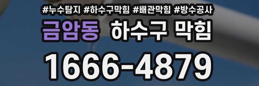 금암동 하수구 막힘