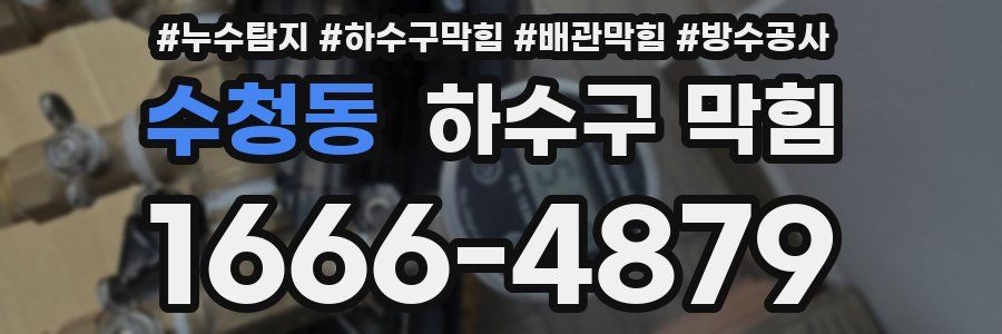 수청동 하수구 막힘