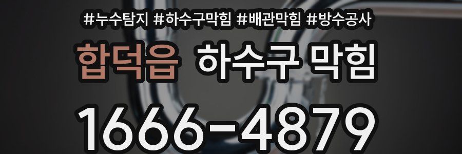 합덕읍 하수구 막힘