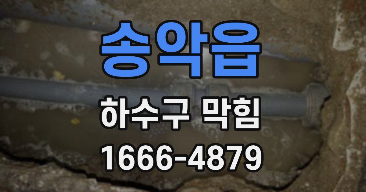 송악읍 하수구 막힘