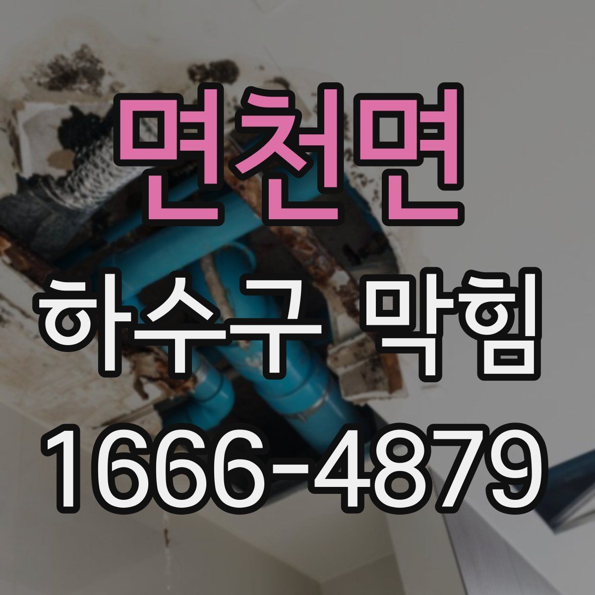면천면 하수구 막힘