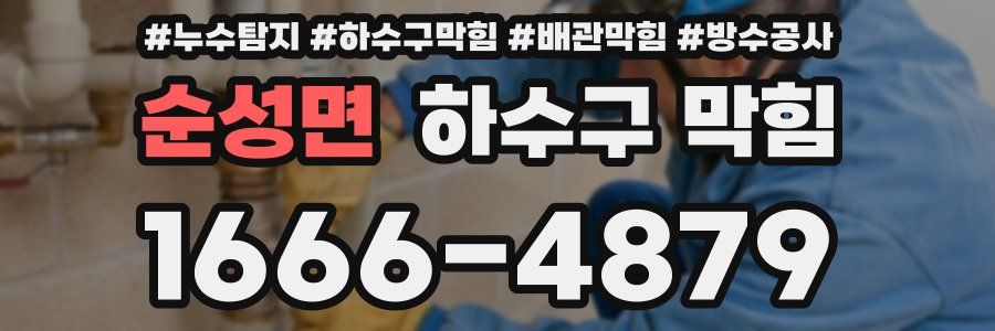 순성면 하수구 막힘