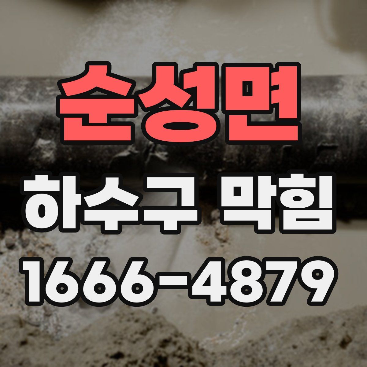 순성면 하수구 막힘