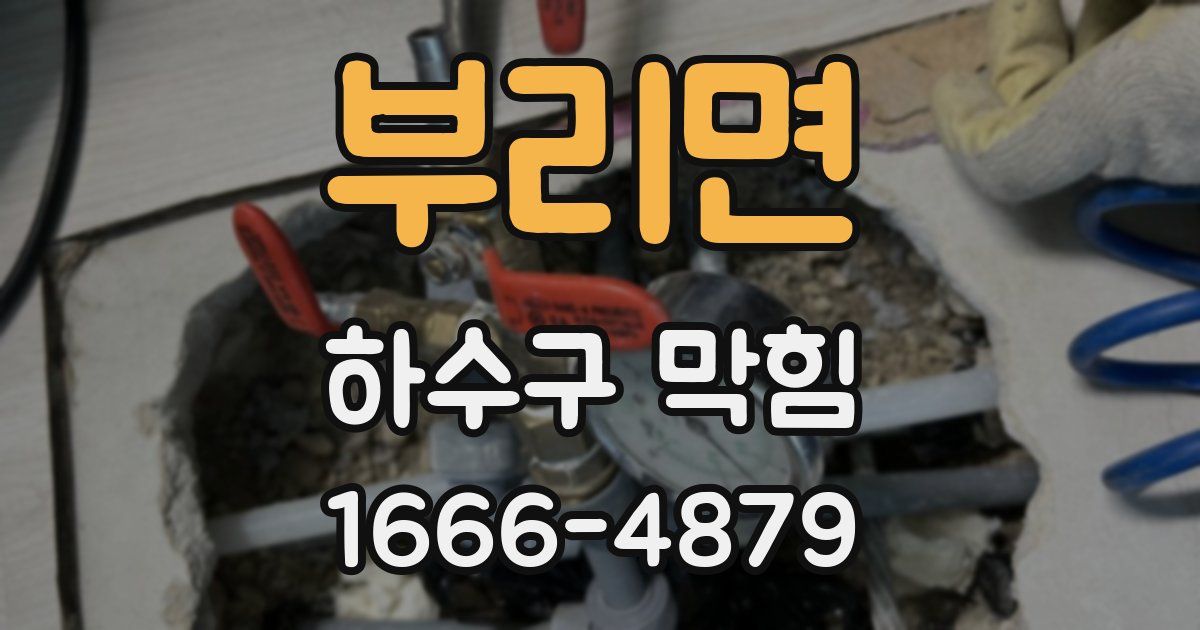 부리면 하수구 막힘