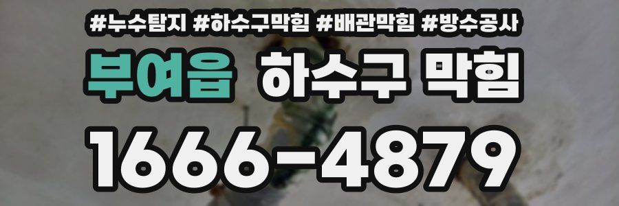부여읍 하수구 막힘