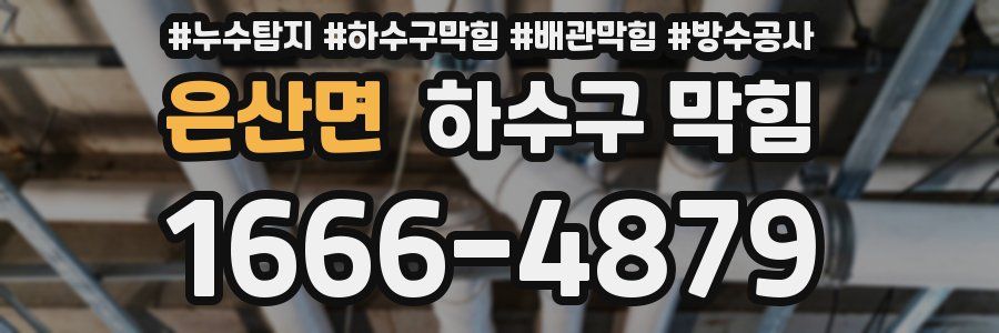 은산면 하수구 막힘