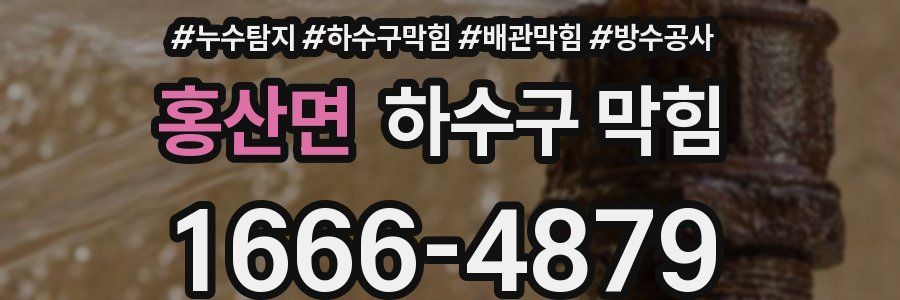 홍산면 하수구 막힘