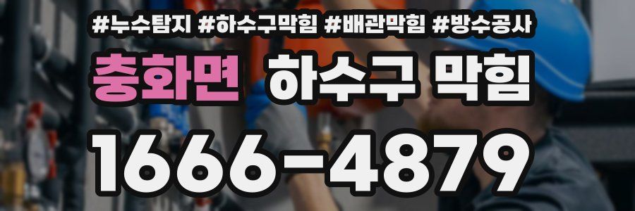 충화면 하수구 막힘