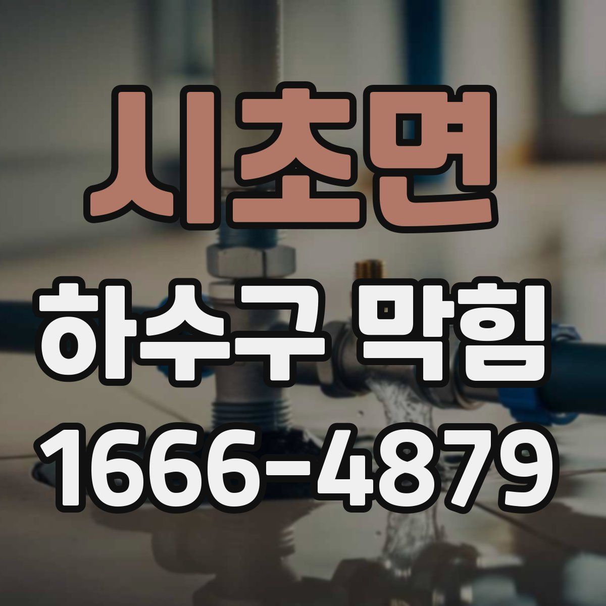 시초면 하수구 막힘