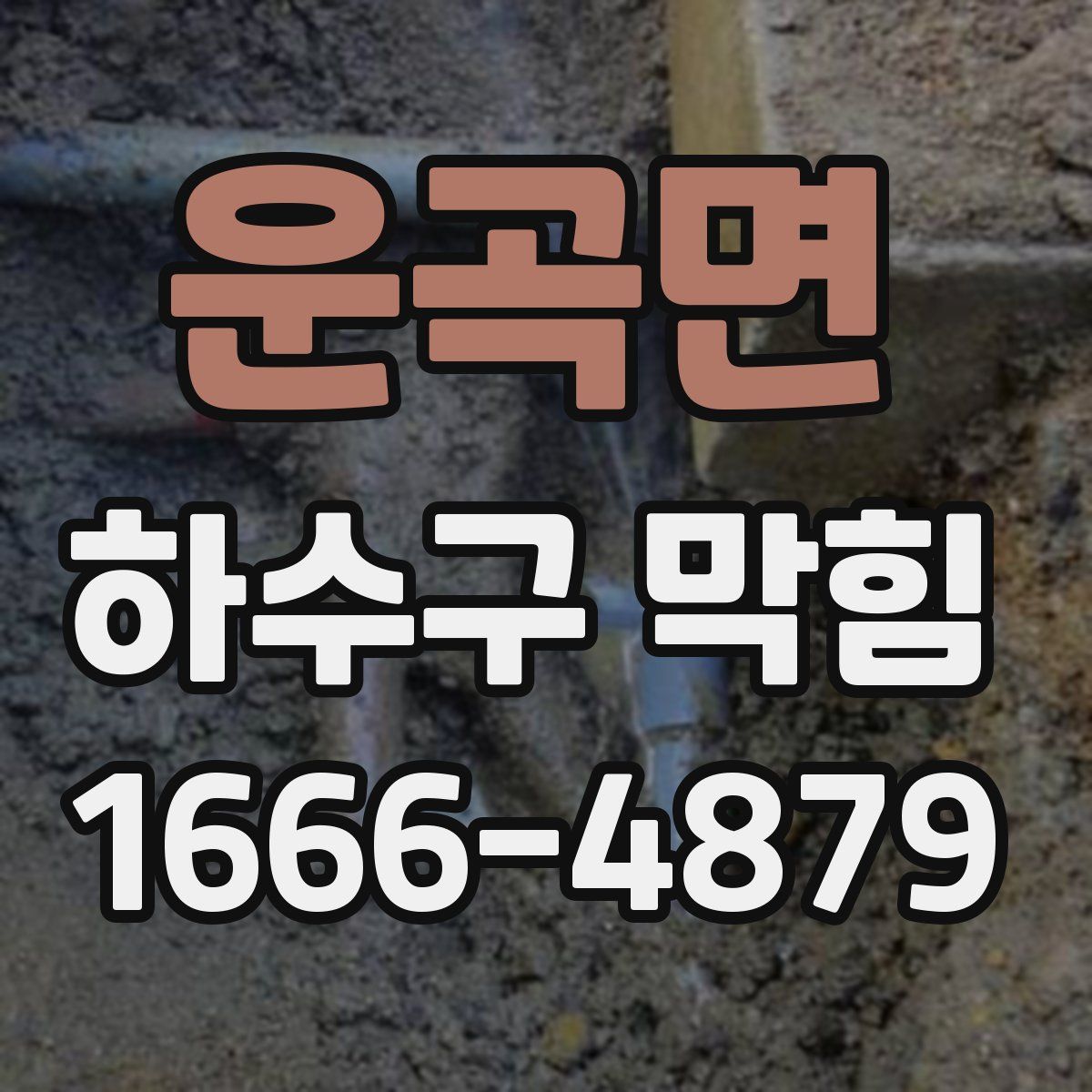 운곡면 하수구 막힘
