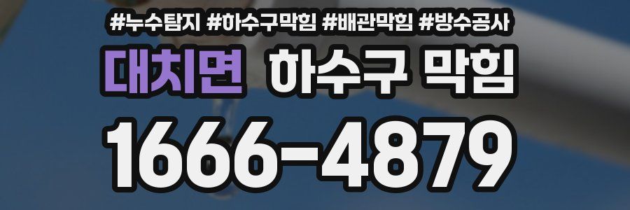 대치면 하수구 막힘